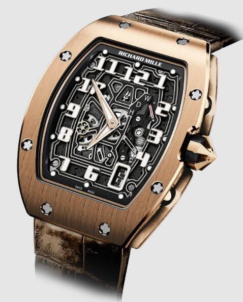 Replica Richard Mille RM 67-01 Automatic Winding Extra Flat Rose Gold Watch Replica Richard Mille RM 67-01 Automatic Winding Extra Flat Rose Gold Watch